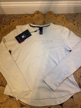 Spyder Long-Sleeve Crewneck Shirt - White